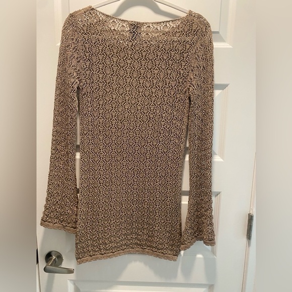Cache Beige Tan Brown Sweater Large - Picture 4 of 4